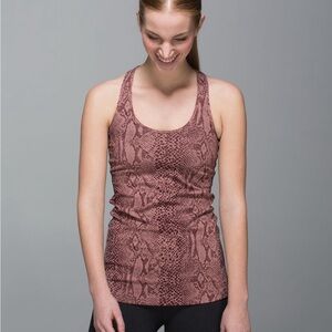 Lululemon Athletica Snake Print Tank Top - Berry